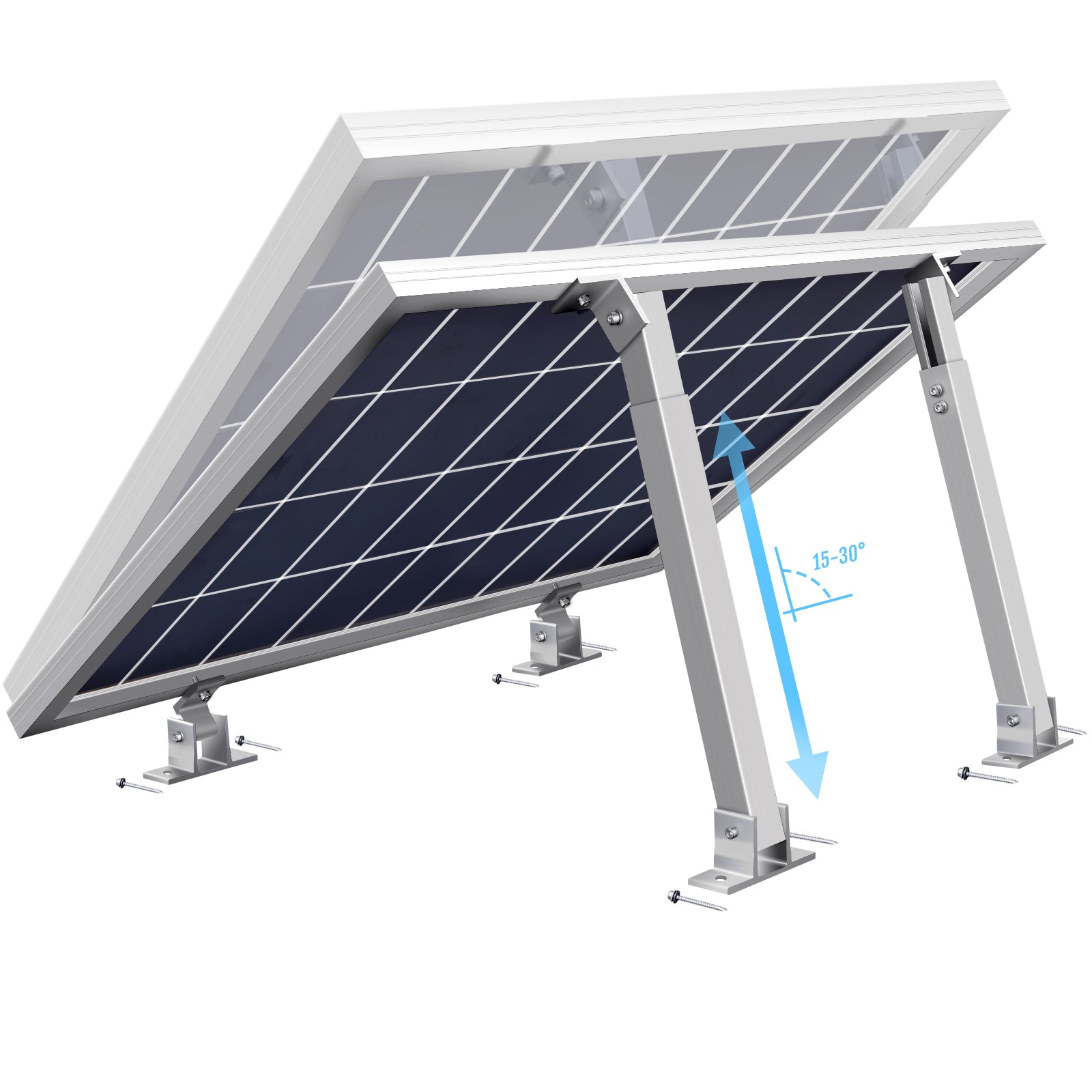Support de montage réglable pour panneau solaire. Grande