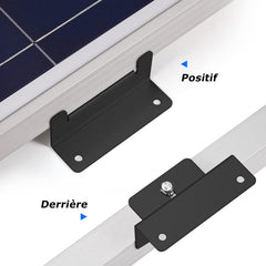 Ensemble de 8 Supports en Aluminium pour Panneaux Solaires